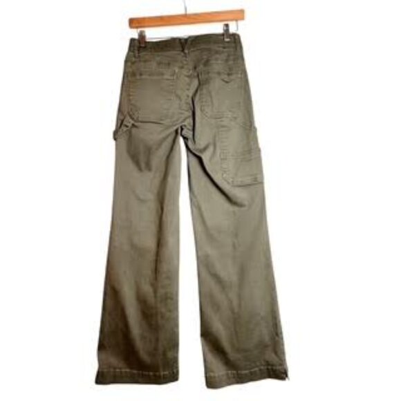 Democracy Absolution® Fit Technology Khaki Wide Leg Cargo Pants Shape Flex SZ 4 - Picture 2 of 11